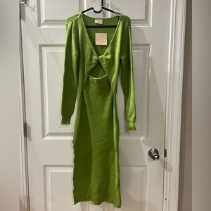 Showpo Green Midi Dress